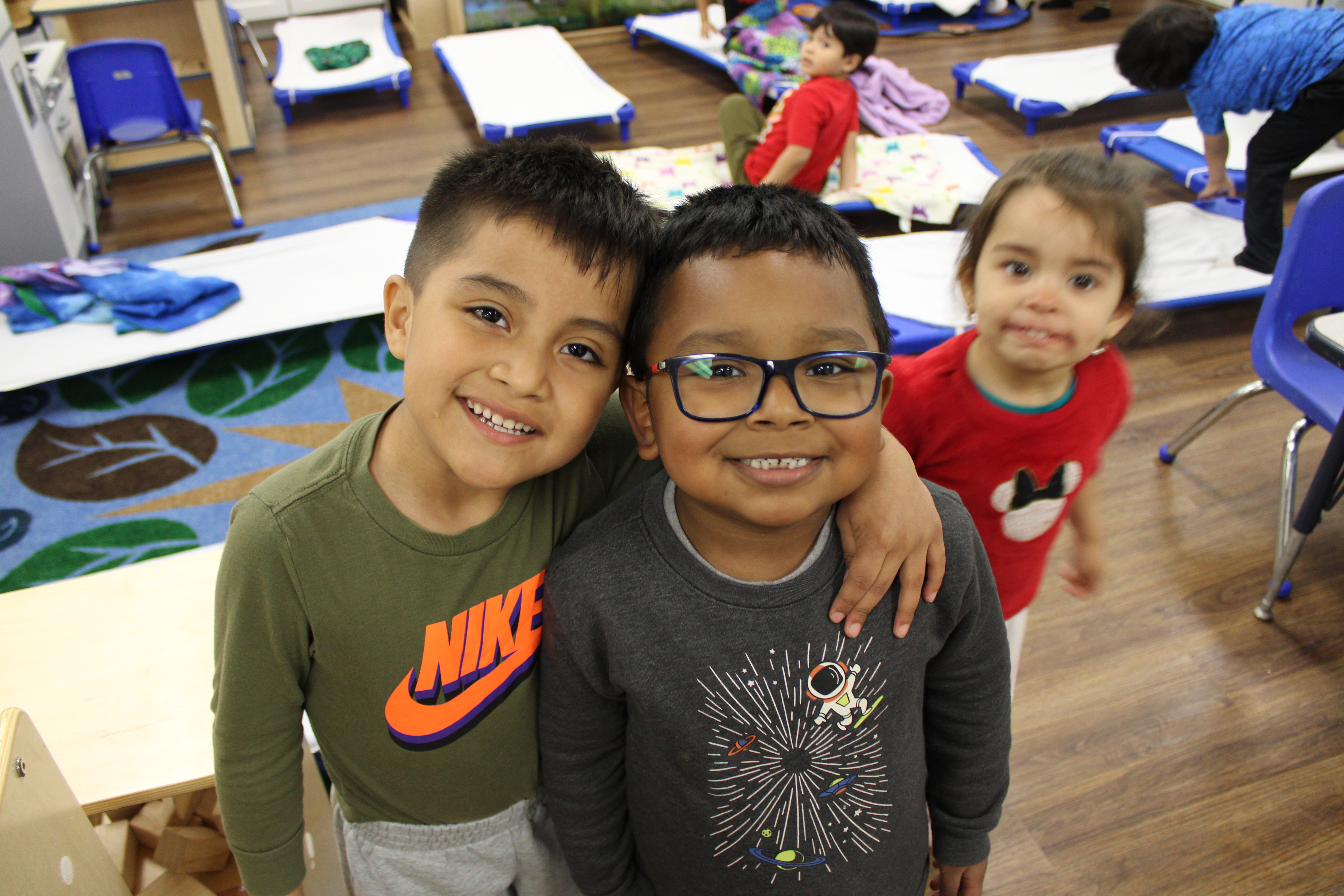 Children from the Migrant and Seasonal Head Start program pose for a photo