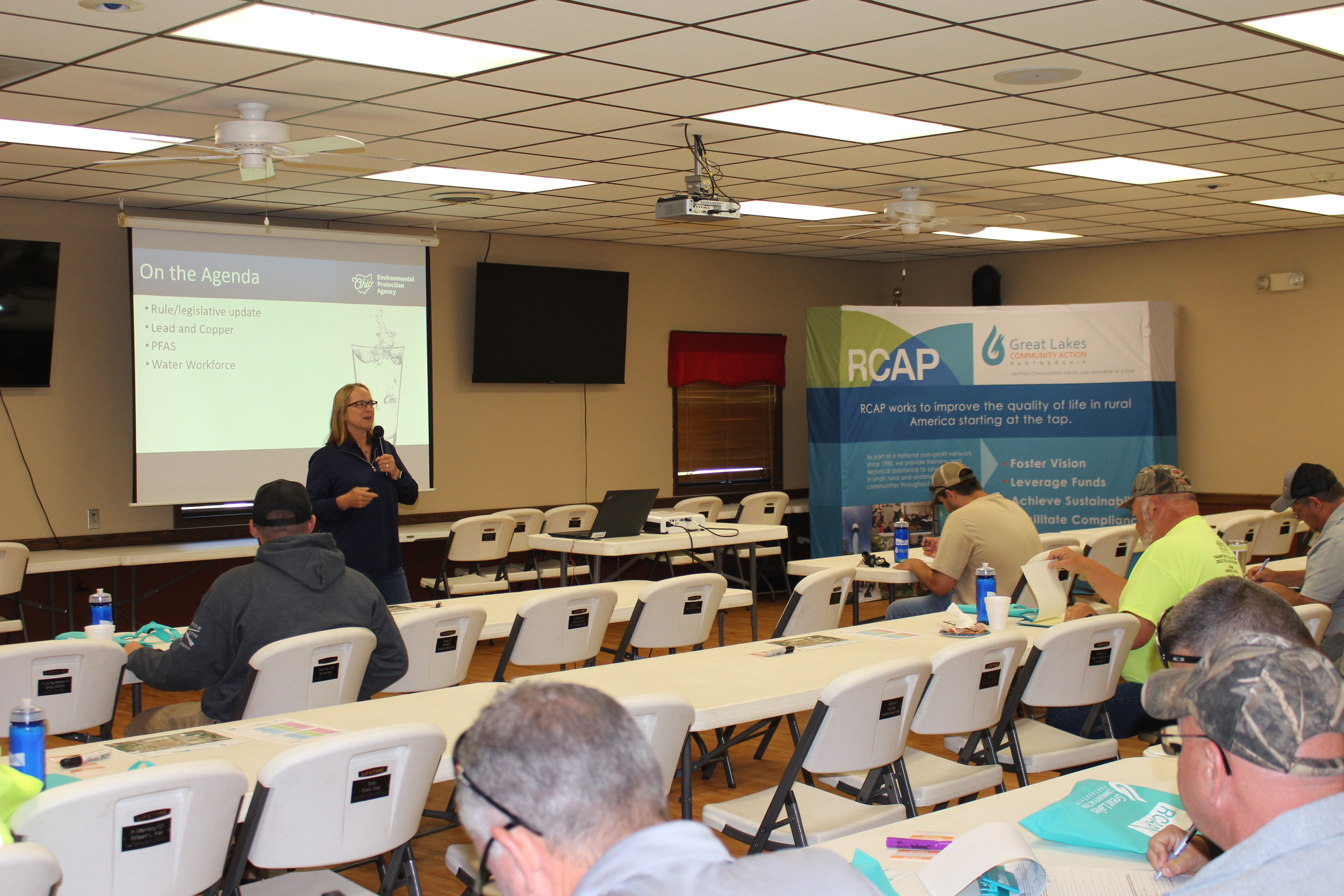 Amy Klei, Ohio EPA, gives the opening session