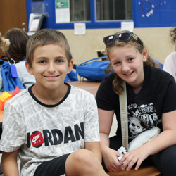 Students at cafeteria table